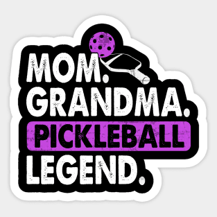Mom Grandma Pickleball Legend Player Funny PickleBall Sticker